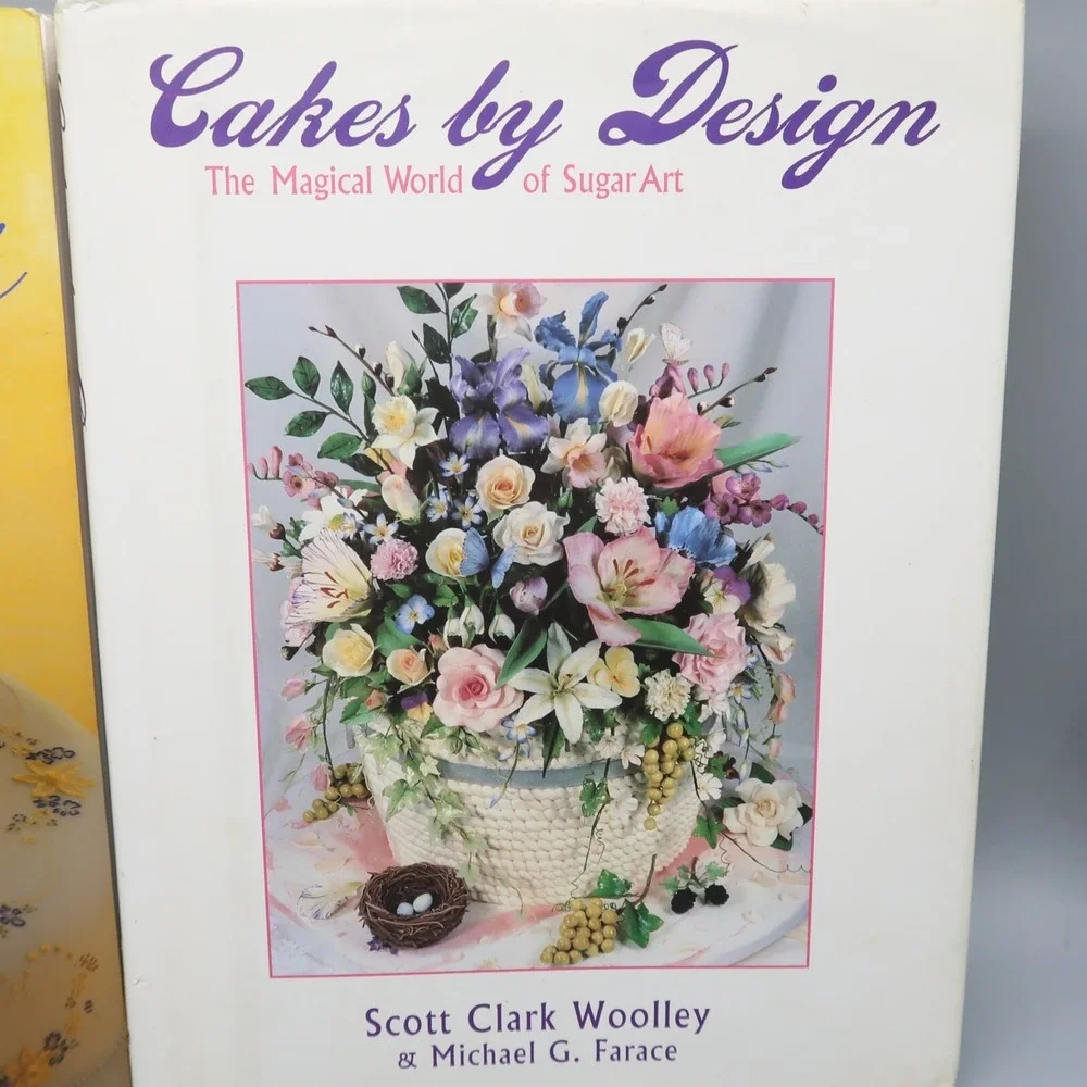 Cakes by Design The Magical World‎ of Sugar Art Hardcover & Sugar Flowers HC